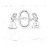 Metal wall lamp in a classic style Grignano