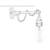 Ręcznie robiona lampa ścienna Cifteler