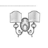 Brass wall lamp Paulhan