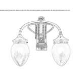 Handmade brass wall lamp Libros