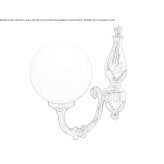Handmade wall lamp Aldeonte