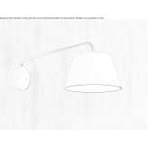 Adjustable LED wall lamp with fixed arm Bakovci