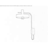 Metalowa lampa ścienna Colonna