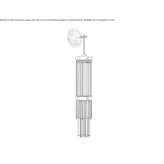 Brass wall lamp Stafa