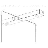 Steel LED mirror lamp for the bathroom Laussa