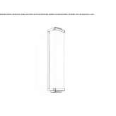 Steel LED wall lamp for the bathroom Kestilae