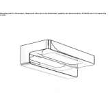 Lampa lustrzana LED z aluminium Momo