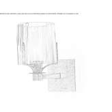 LED wall lamp made of glass Suceveni