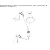 Wall lamp with a swing arm Caraseu