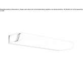Steel LED mirror lamp for the bathroom Courlay