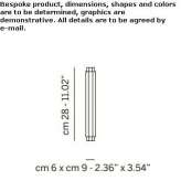 Metal LED wall lamp Rand