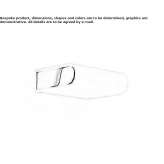 Steel LED mirror lamp for the bathroom Courlay