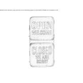 Kinkiet LED ze szkła i stali Nidderau