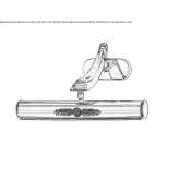 Picture lamp with gold-plated finish Cieza