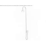 Metal wall lamp with a fixed arm Eexta