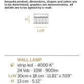 Crystal LED wall lamp Tapilula