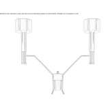 Halogen wall lamp Brukske