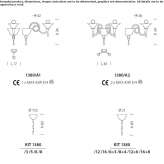 Lampa ścienna z dmuchanego szkła z kryształkami Westlock