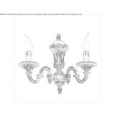 Wall lamp in polished brass Bolligen