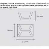 Plaster LED wall lamp Duizel