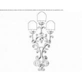 Handmade iron wall lamp Cremona