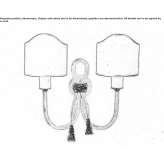 Metalowa lampa ścienna Byford