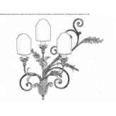 Żelazna lampa ścienna Clarion