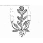 Wrought iron wall lamp Cherneya