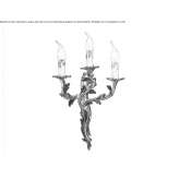 Antique brass wall lamp Grossarl