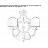 Iron wall lamp Lozove