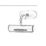 Gold-plated picture lamp Cieza