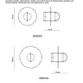 Dimmable wall lamp in metal and glass Standish