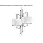 Mosiężna lampa ścienna Ksiezpol