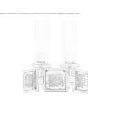LED wall lamp made of metal and glass Suceveni