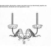 Kryształowa lampa ścienna z kryształami Swarovski® Camiers
