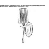 Metal wall lamp Orlandia