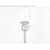 Wall lamp made of glass and iron Slabada
