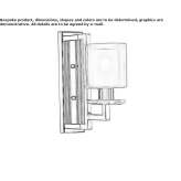 Metalowa lampa ścienna Sagamore