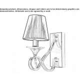 Metal wall lamp Ojos