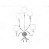 Ręcznie wykonana lampa ścienna z kutego żelaza Ptuj