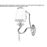 Metal wall lamp Freital