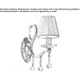 Metal wall lamp Rives