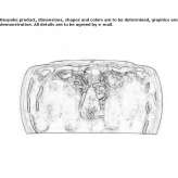 LED wall lamp made of glass Srbac