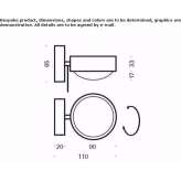 Adjustable LED wall lamp Czapury