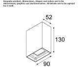 Aluminum LED wall lamp Walker