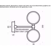 Regulowana, metalowa lampa ścienna Obdach