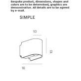 Aluminum LED wall lamp Jameln