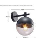 Metal wall lamp Casla