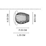 Metalowa lampa ścienna Saticoy