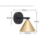 Metal wall lamp Pachas